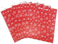 GOBA Christmas bag Snowflakes red, size M, pack of 6 - Gift Bag
