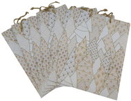GOBA Christmas bag Golden trees, size M, pack of 6 - Gift Bag