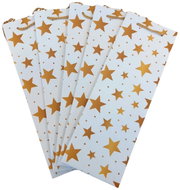 GOBA Christmas bottle holder Golden stars - pack of 5 - Gift Bag