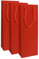 GOBA Wine Glitter, red, 3 pcs - Gift Bag