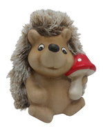 Hedgehog with sponge 15 cm - Decoration