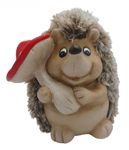 Hedgehog with sponge 18 cm - Decoration - Main image