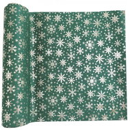 Goba Velvet runner with flakes, green 28 cm × 3 m - Runner