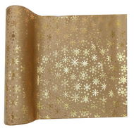 Goba Samt-Läufer mit Flocken, gold 28 cm × 3 m - Läufer