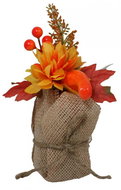 Gobo Pumpkin in jute 23 cm - Decoration