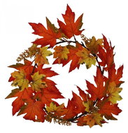 GOBA Autumn wreath of leaves 35 cm - Wreath