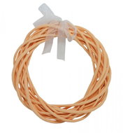 Gobe, orange rattan wreath 25cm - Decoration