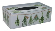 Tin box for tissue Herbs New - Tissue Box