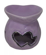 Aroma lamp ceramic hearts purple - Aroma Lamp