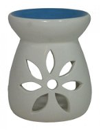 Keramická aroma lampa modrobílá Květ - Aromalampa