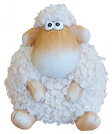 GOBA Easter decoration - Ceramic sheep, 8 × 7 cm - Easter Decoration