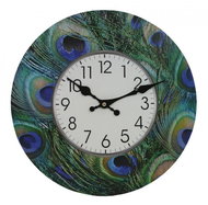 Goba clock Peacock feathers - Wall Clock