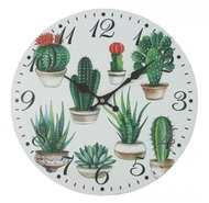 Goba hodiny Kaktusy - Wall Clock