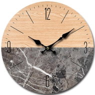 Goba clock Wood-stone - Wall Clock