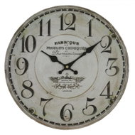 Mushroom clock Black and White - Wall Clock
