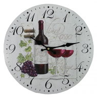 Goba Clock Red Wine - Wall Clock