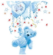Teddy bear in blue - Paper Napkins