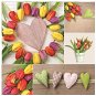Paper Towels Tulip Heart - Papírové ubrousky