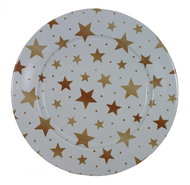 Goba Decorative plate Golden stars 33 cm - Decorative Plate