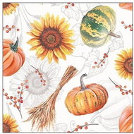 Pumpkin and sunflower - Paper Napkins