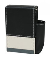 Goba Case for a pack of cigarettes leather black and white - Case for Personal Items