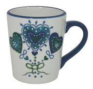 GOBA Ceramic mug blue heart - Mug