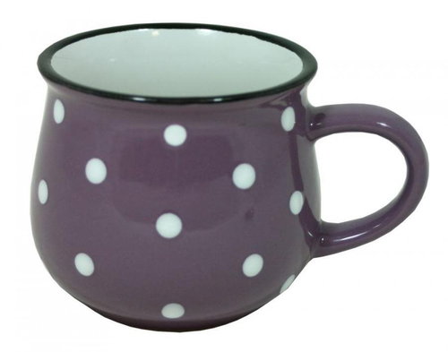 GOBA Ceramic mug purple with dots 230 ml - Mug - Main image