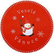 Goba Felt Placemats Merry Christmas snowman diameter 30 cm, 4 pcs - Placemat