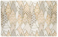 Goba Plastic placemats golden trees 43 × 28 cm, 6 pcs - Placemat
