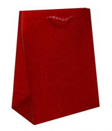 Glitter sponge large red, 2802 - Gift Bag