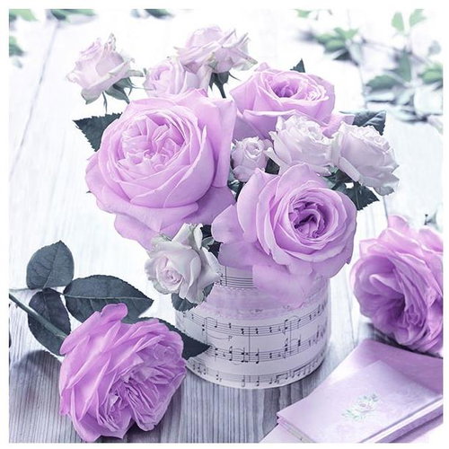 Goba Napkins Roses vintage 13316356 - Paper Napkins - Main image