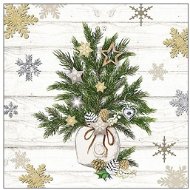 Goba vánoční ubrousky Zdobené větve - Papírové ubrousky