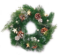 GOBA Vánoční věnec - jehličí, 32 cm - Věnec