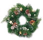 Wreath GOBA Christmas wreath - pine needles, 32 cm - Věnec
