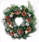 Wreath GOBA Christmas wreath - pine needles, 30 cm - Věnec