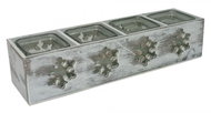 Goba Advent candle holder snowflakes - Christmas Candlestick