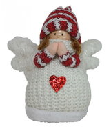 GOBA Christmas decoration - chubby angel with heart, 25 cm - Christmas Decoration