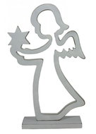 Goba Anděl dřevěný perforovaný velký - Decoration