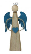 Sponge Angel XL with blue wings - Decoration