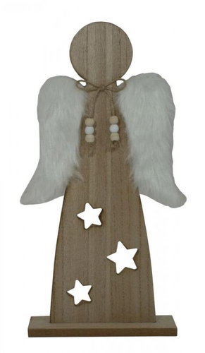Goba Wooden decoration angel 20 cm - Decoration - Main image