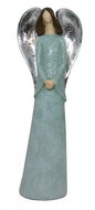 GOBA Anděl se stříbrnými křídly 32 cm - Soška anděla