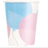 UNIQUE Kelímky gender reveal 270 ml 8 ks - Kelímek na pití