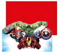 GODAN Invitations with envelopes avengers - 6 pcs - Party Accessories