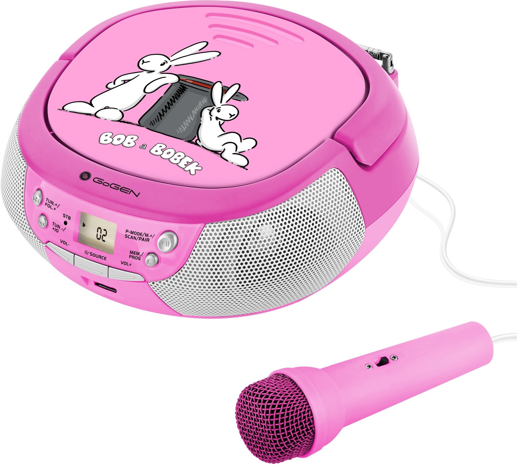 GoGEN Bob a Bobek CD - rózsaszín