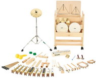 Goldon percussion set in wooden cart 1 - Percussion