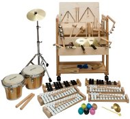 Goldon percussion set in wooden cart 2 - Percussion