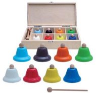 Goldon set of 8 bells in wooden box - Percussion