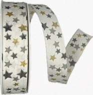 GOLDINA Christmas ribbon CELESTIAL WHITE white 9467 - Ribbon