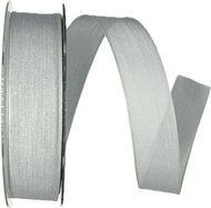 GOLDINA Fabric ribbon Original grey 25 mm × 20 m - Ribbon