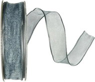 GOLDINA Organza ribbon Adventure granite 25 mm × 20 m - Ribbon